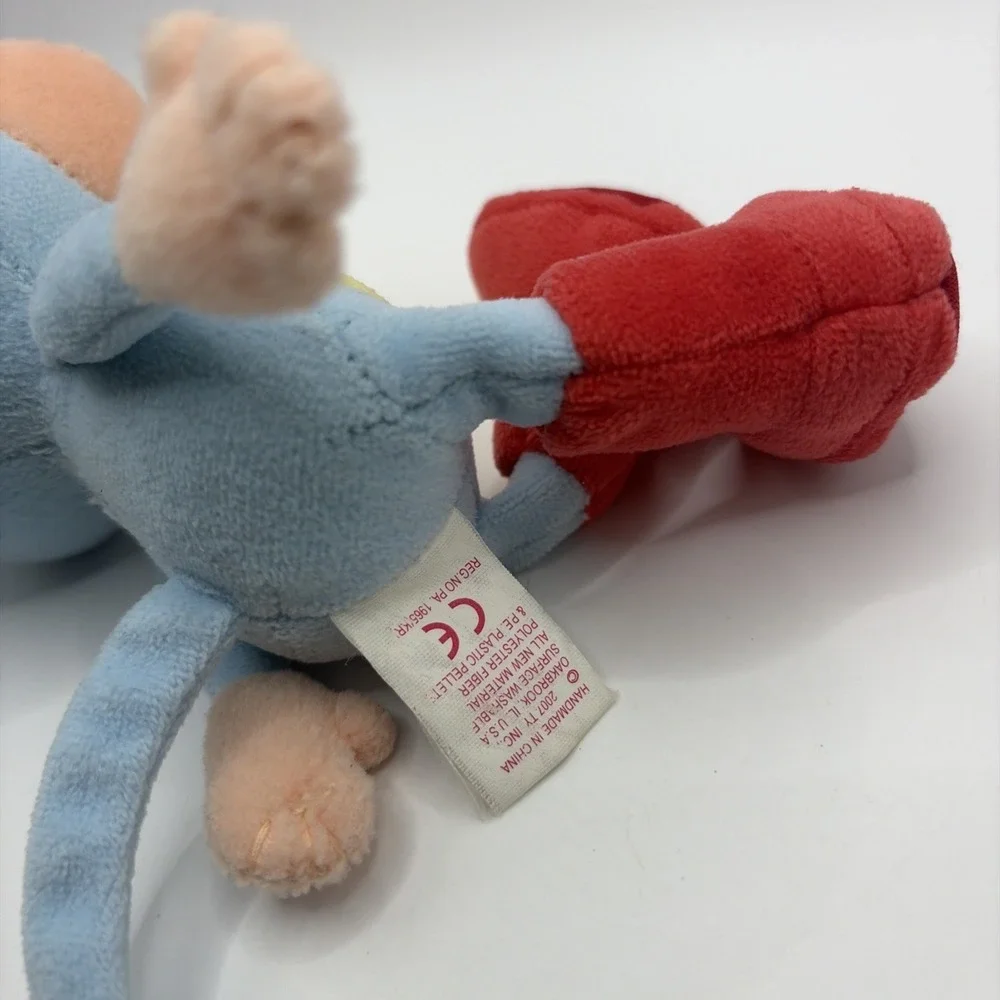 TY Beanie Babies BOOTS Monkey Dora Explorer Beanbag Plush Stuffed Animal 2007